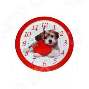Часы настенные Вега П 1-1/7-217 «Собака и красное сердце»