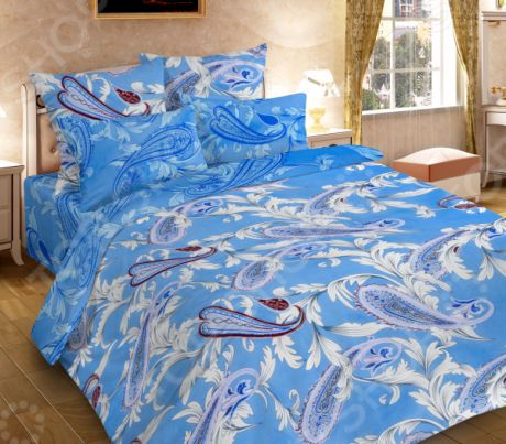 Комплект постельного белья DIANA P&W «Голубые узоры»