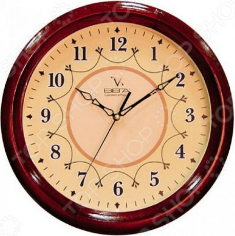 Часы настенные Вега Д 1 КД/7 12 «Классика. Орнамент»