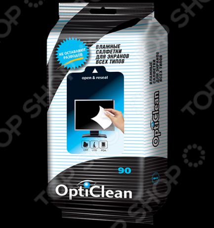 Салфетки влажные Opti Clean для экранов всех типов