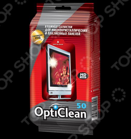 Салфетки влажные Opti Clean для плазменных и ЖК-телевизоров