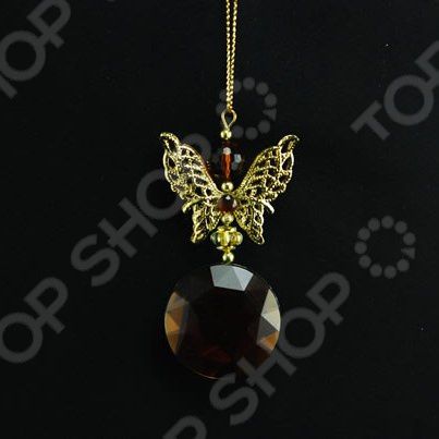 Новогоднее украшение Crystal Deco «Бабочка с камнем»