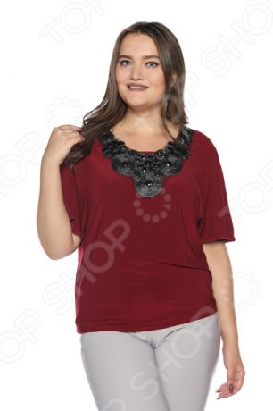 Блуза Pretty Woman «Сияние женщины». Цвет: бордовый