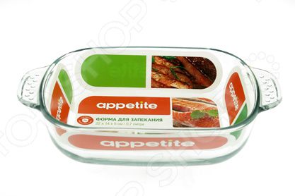 Форма для выпечки стеклянная Appetite прямоугольная
