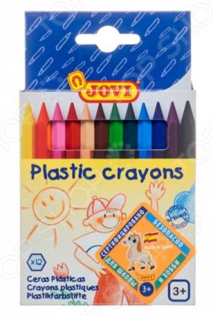 Набор пластиковых цветных карандашей JOVI 912