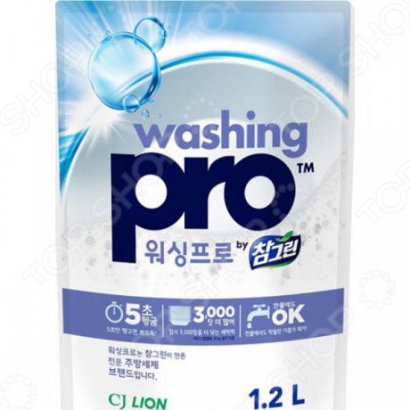 Средство для мытья посуды CJ Lion Washing Pro. В мягкой упаковке