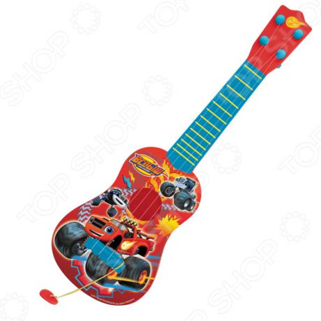 Гитара игрушечная Росмэн с медиатором «Вспыш»