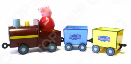 Игровой набор с фигуркой Peppa Pig «Поезд Пеппы-неваляшки»