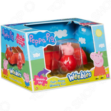 Игровой набор с фигуркой Peppa Pig «Машина Пеппы-неваляшки»