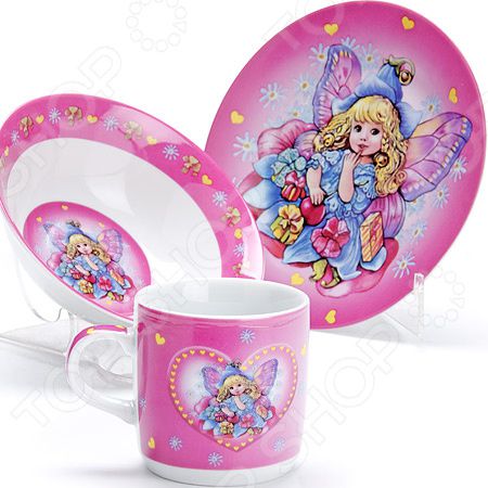 Набор посуды для детей Loraine LR-27337 «Ангел»
