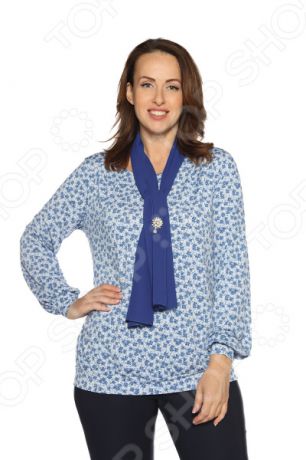 Блуза Лауме-Лайн «Покоряющая сердца». Цвет: васильковый