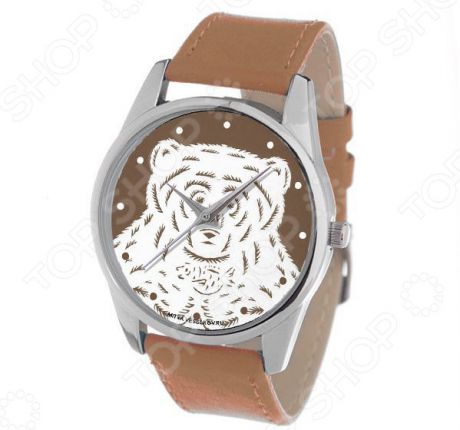 Часы наручные Mitya Veselkov «Медведь на коричневом»
