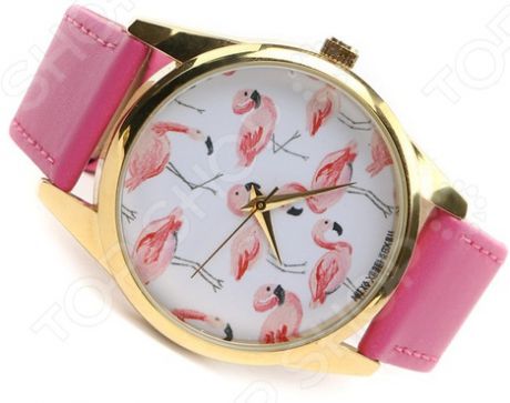Часы наручные Mitya Veselkov «Розовый фламинго»