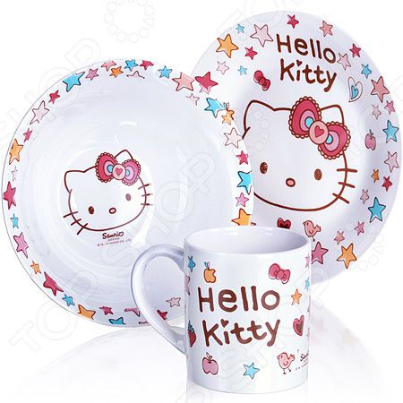 Набор посуды для детей Disney Hello Kitty