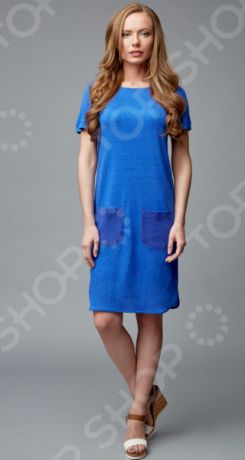 Платье с карманами Milliner. Цвет: ультрамарин