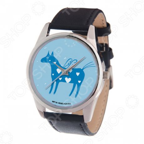 Часы наручные Mitya Veselkov «Крылатая лошадка на голубом»