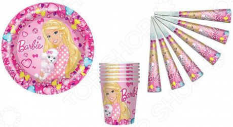 Набор аксессуаров для праздника Barbie №1 с дудочками