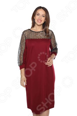 Платье Лауме-Лайн «Праздничное настроение». Цвет: бордовый