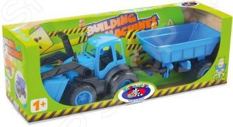 Машинка игрушечная Zebratoys «Трактор с ковшом и прицепом»
