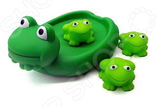 Набор игрушек для ванны Жирафики «Лягушка с лягушатами»