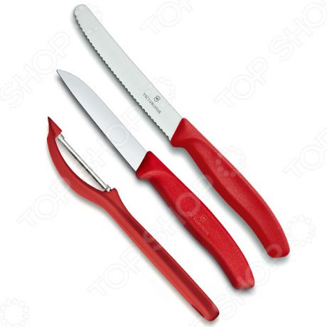 Набор ножей Victorinox Swiss Classic 3. Цвет: красный