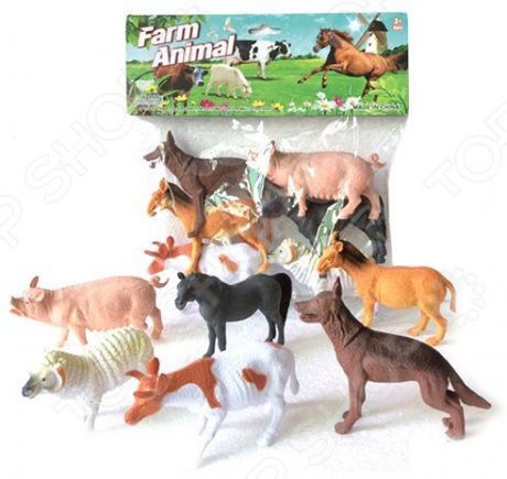 Набор фигурок домашних животных Shantou Gepai Farm animal A163