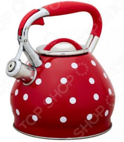 Чайник со свистком Катунь «Красный горошек»