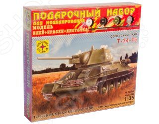 Подарочный набор сборной модели танка Моделист «Т-34-76» 1942 г.