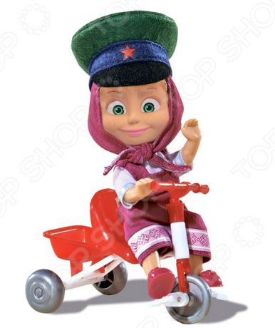 Кукла с аксессуарами Simba «Маша в фуражке с велосипедом»