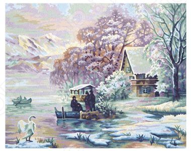 Набор для рисования по номерам Schipper «Горное озеро зимой»