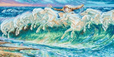 Набор для рисования по номерам Schipper Репродукция «Лошади Нептуна» Вольтер Крейн