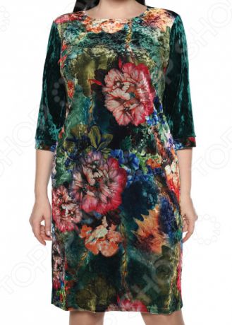 Платье Лауме-Лайн «Будь собой». Цвет: изумрудный