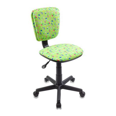 Кресло детское БЮРОКРАТ CH-204NX, на колесиках, ткань, зеленый [ch-204nx/cactus-gn]