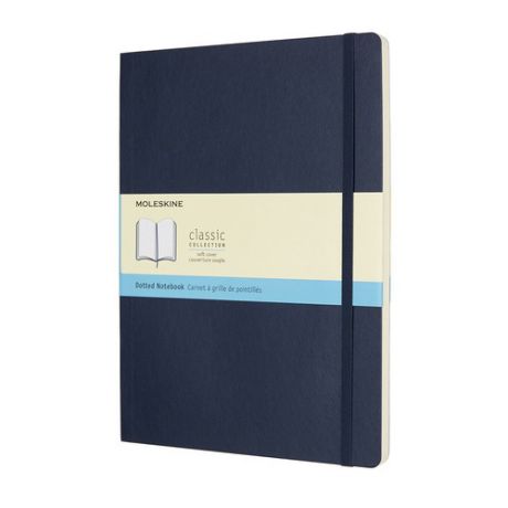 Блокнот Moleskine CLASSIC SOFT XLarge 190х250мм 192стр. пунктир мягкая обложка синий сапфир 6 шт./кор.