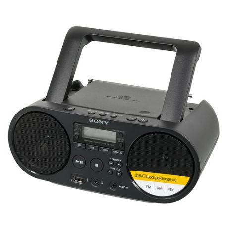 Аудиомагнитола SONY ZS-PS50, черный