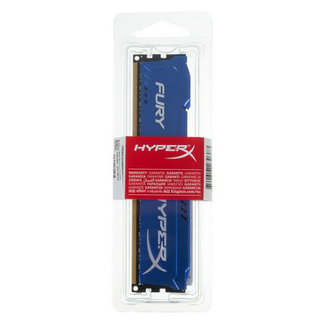 Модуль памяти KINGSTON HyperX FURY Blue HX316C10F/8 DDR3 - 8Гб 1600, DIMM, Ret