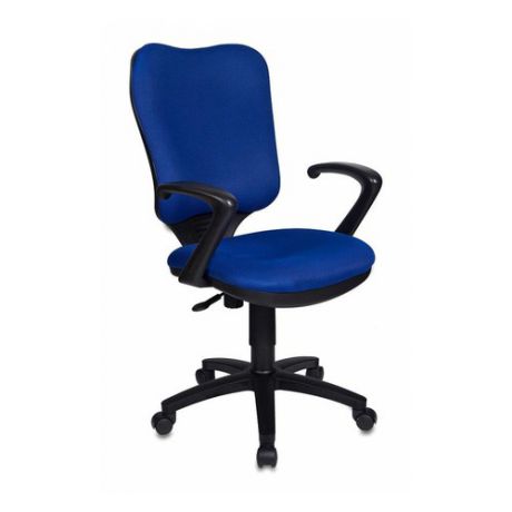 Кресло БЮРОКРАТ CH-540AXSN, на колесиках, ткань, синий [ch-540axsn/tw-10]