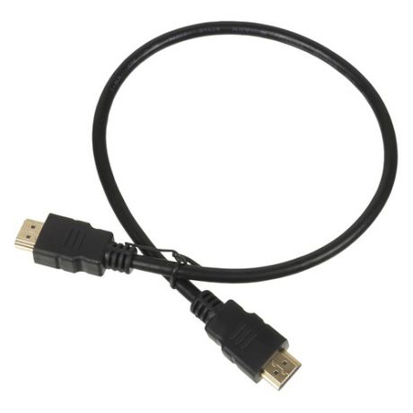 Кабель аудио-видео LAZSO WH-111, HDMI (m) - HDMI (m) , ver 2.0, 0.5м, GOLD черный