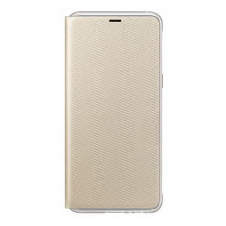 Чехол (флип-кейс) SAMSUNG Neon Flip Cover, для Samsung Galaxy A8+, золотистый [ef-fa730pfegru]
