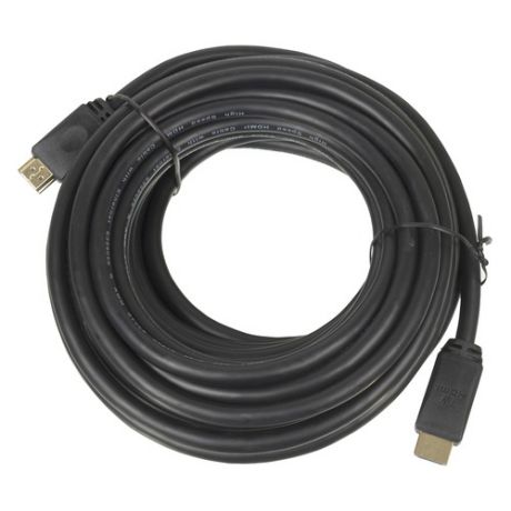 Кабель аудио-видео LAZSO WH-111, HDMI (m) - HDMI (m) , ver 2.0, 10м, GOLD черный