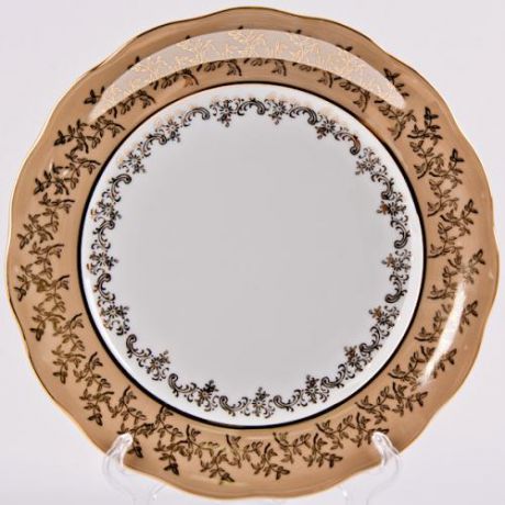 Набор тарелок сервировочных Bavarian porcelain, Лист бежевый, 6 предметов
