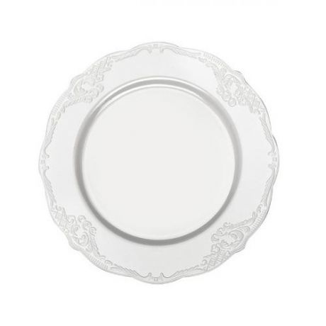 Тарелка одноразовая MAYER & BOCH, Винтаж, 19 см, 10 шт, белый