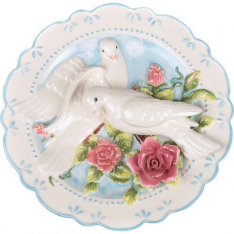 Тарелка декоративная Lefard, Два голубя, 20 см