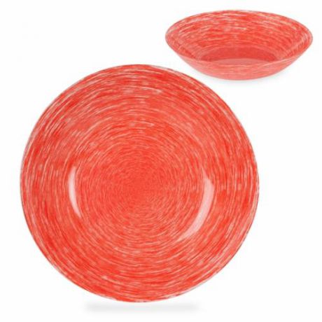 Тарелка суповая Luminarc, Brush Mania, 20 см, красный