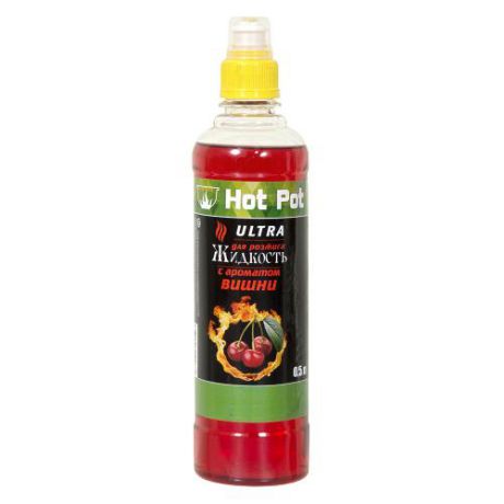 Жидкость для розжига Hot Pot, ULTRA, 0,5 л, с ароматом вишни