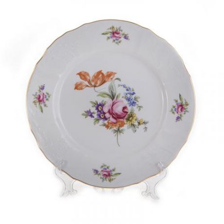 Набор обеденных тарелок Thun, Полевой цветок, 25 см, 6 предметов