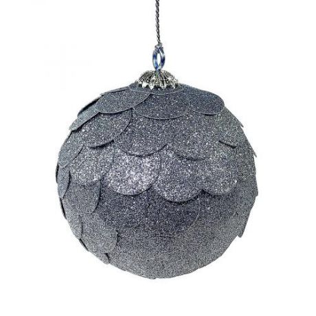 Шар новогодний ENJOYME, PAPER BALL, 9,1 см, серебряный