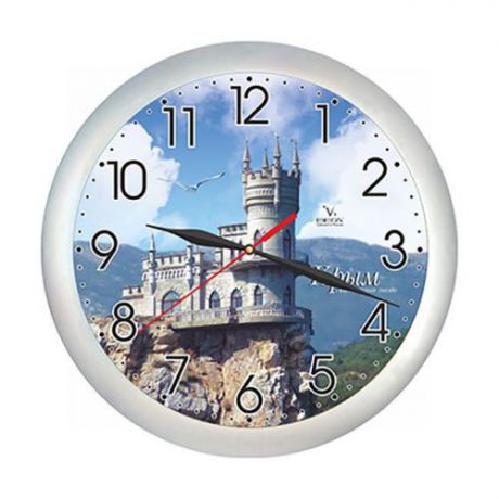Часы настенные ВЕГА, Крым. Ласточкино гнездо, 28 см