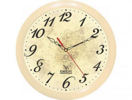 Часы настенные ВЕГА, Карта Мира, 29 см