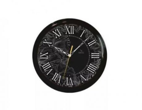 Часы настенные ВЕГА, 28,5 см, черный